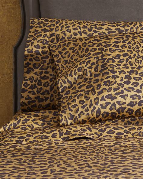 leopard print cotton sheets.